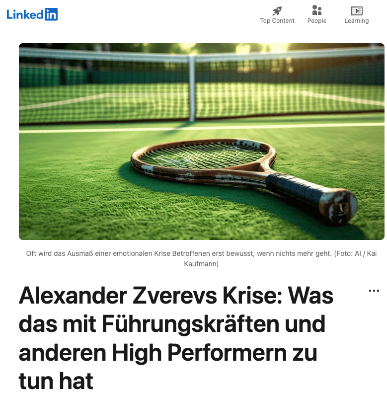 Alexander Zverevs Krise: Was das mit Führungskräften und anderen High Performern zu tun&nbsp;hat